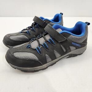 Merrell Outback Low Boys 7 M Hiking Trail Shoes Blue Black Gray